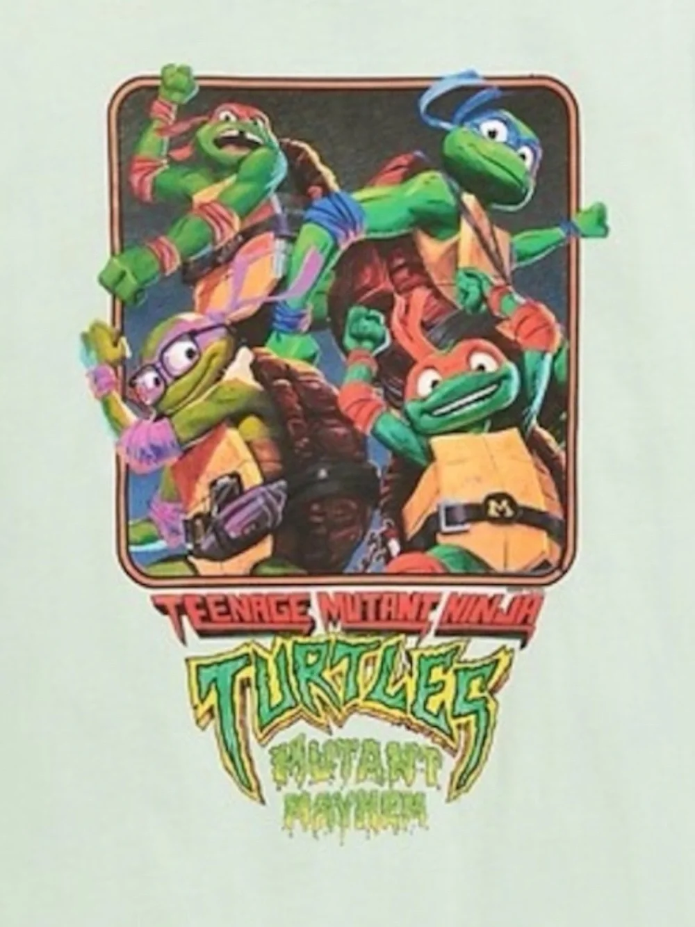 Kids Teenage Ninja Mutant Turtles TMNT Graphic T-Shirt - Size Large 10/12 - NWT - Picture 2 of 2